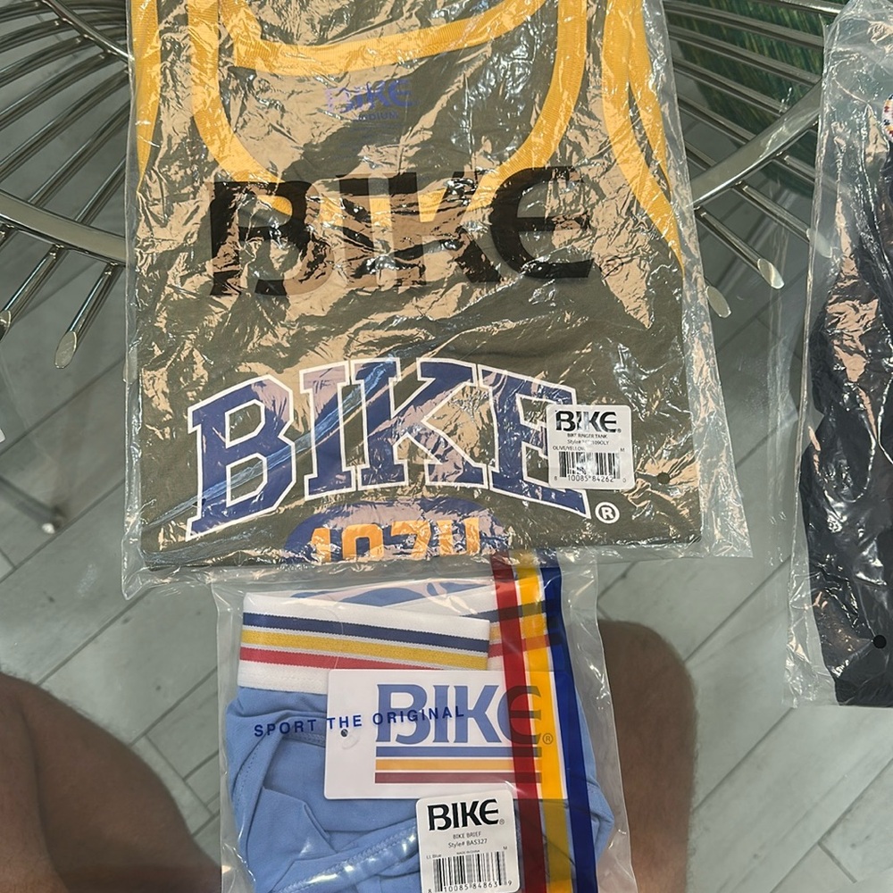 SOLD Bike Ringer tank and cotton briefs